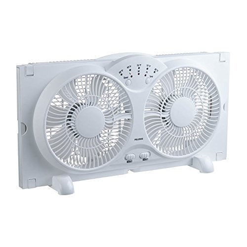 9 Inch 3 Speed Digital Twin Window Fan V201806
