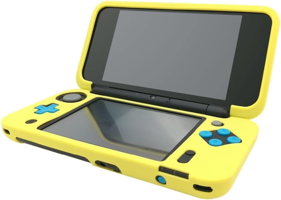 Silicone Soft Rubber Protector Case for New 2DS XL LL Game Console (Yellow) R3577