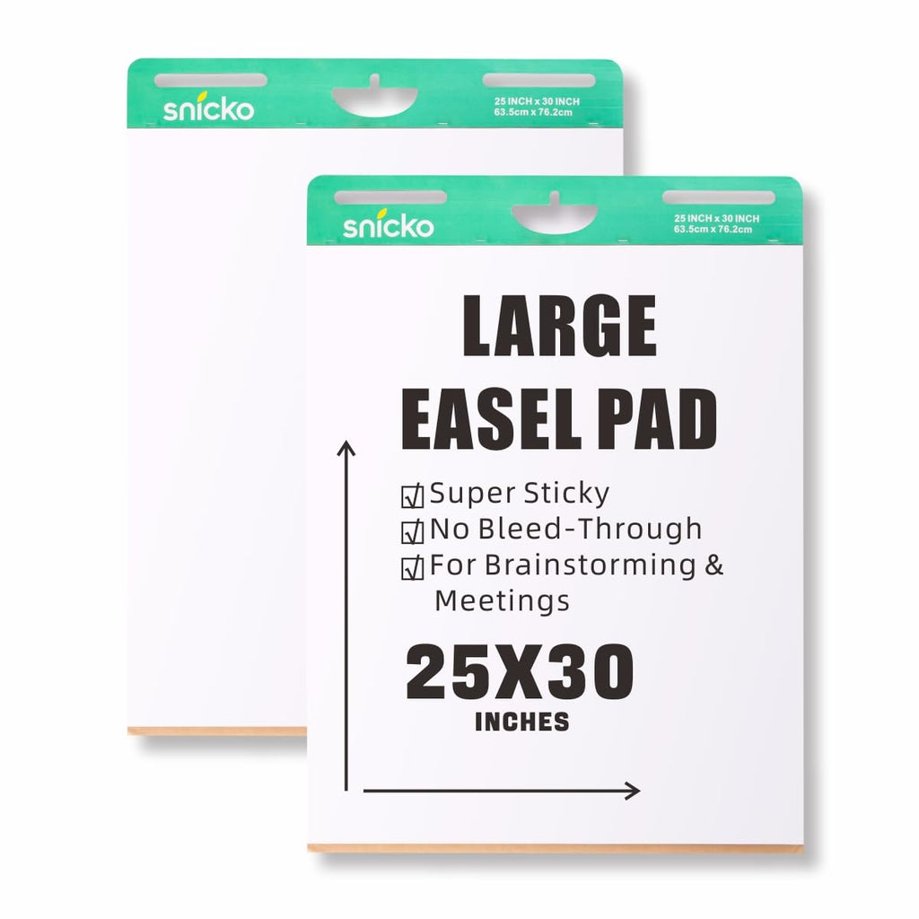 White Self Stick Easel Pad 25 in x 30 in 30 Sheets 2 Pads Y759