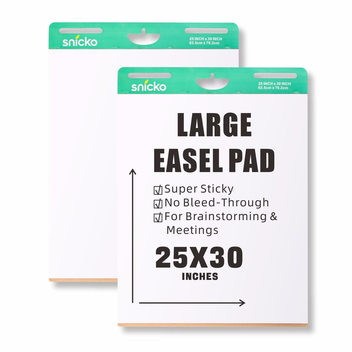 White Self Stick Easel Pad 25 in x 30 in 30 Sheets 2 Pads Y759