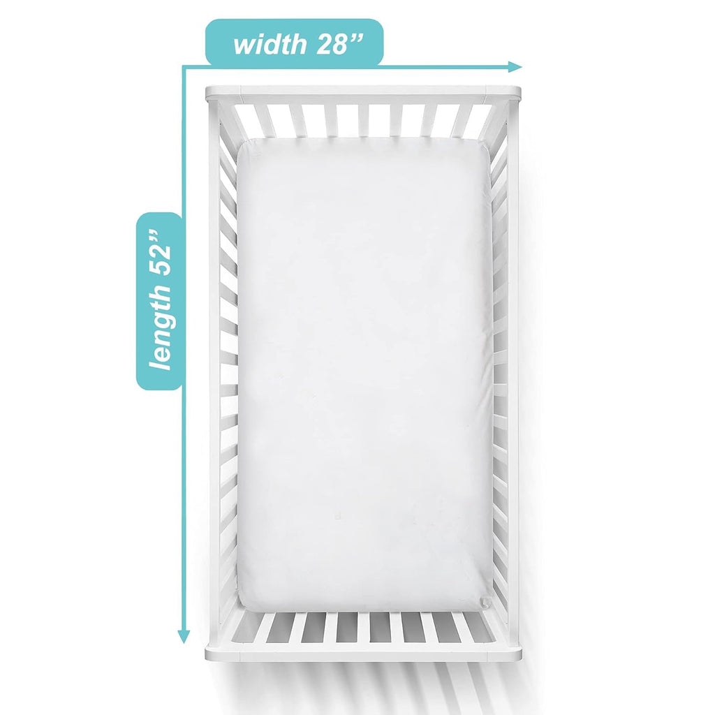 3 Pack White Fitted Crib Sheets 52x28" P78570