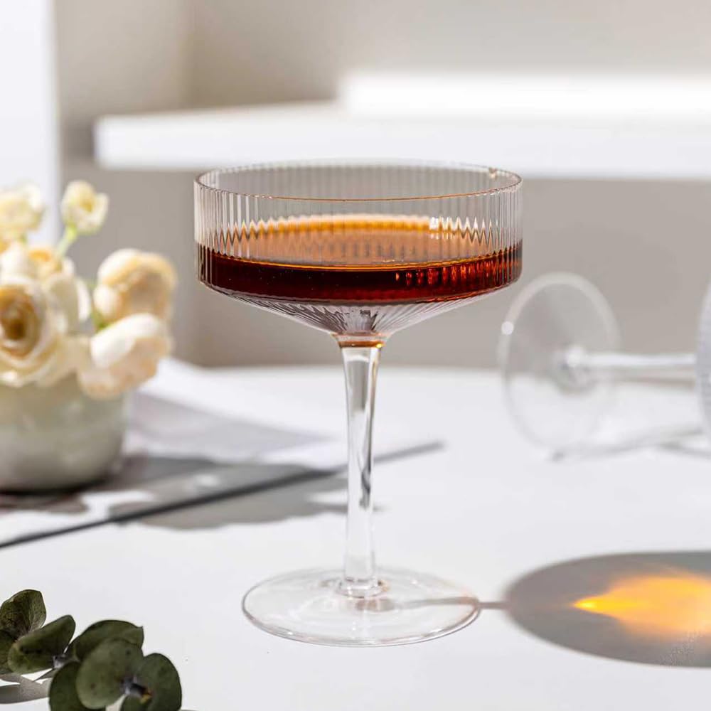 Set of 4 9 oz Coupe Cocktail Glasses E193