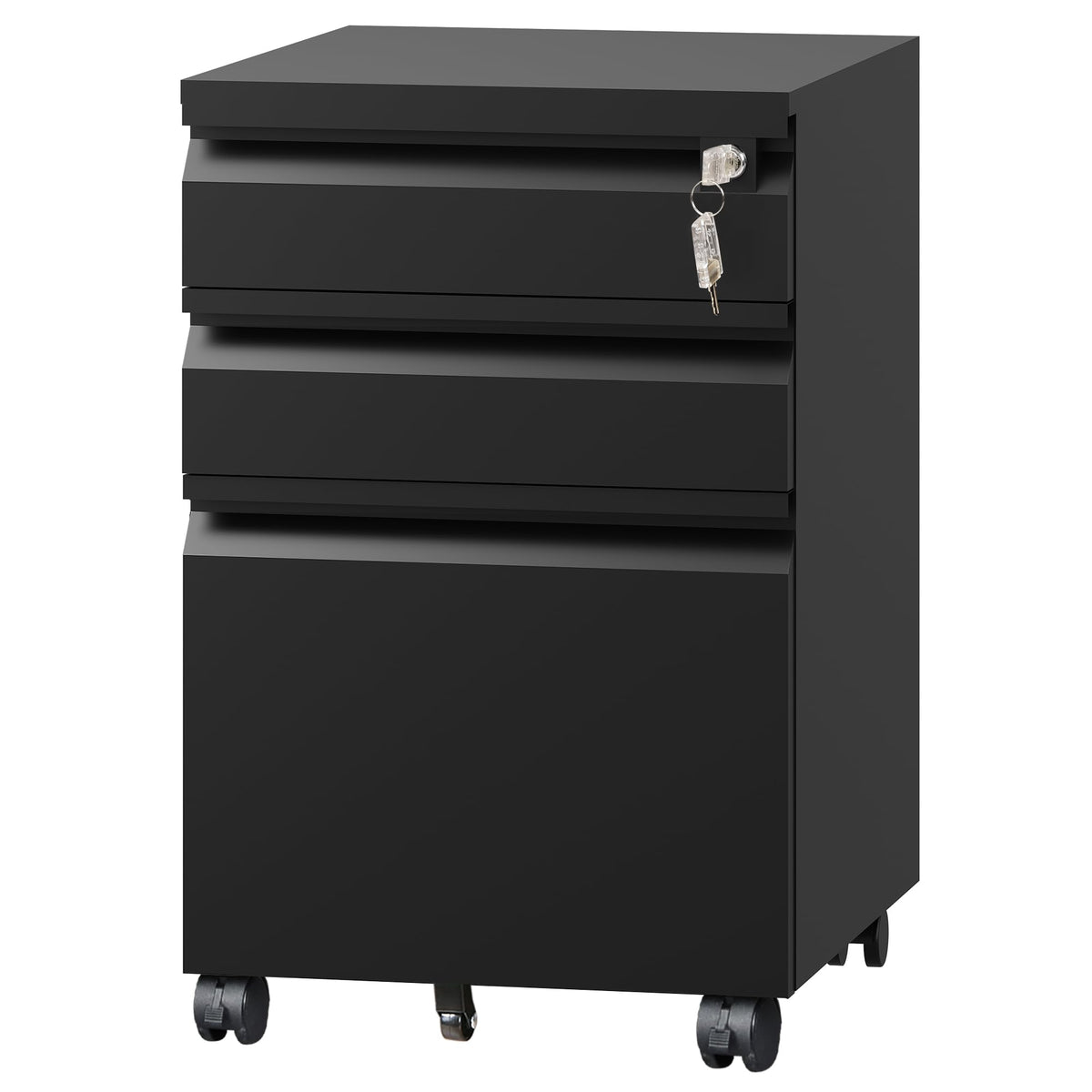 3 Drawer Mobile File Cabinet with Lock W14594