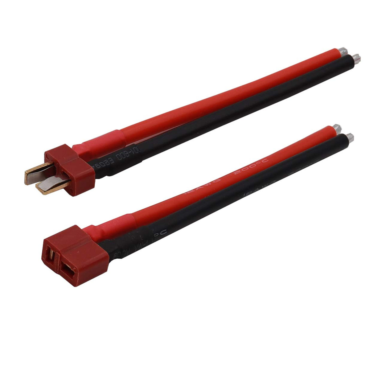 T Plugs Female and Male Connector RC Battery Balance Charge Cable Adapter 12AWG 10cm O866