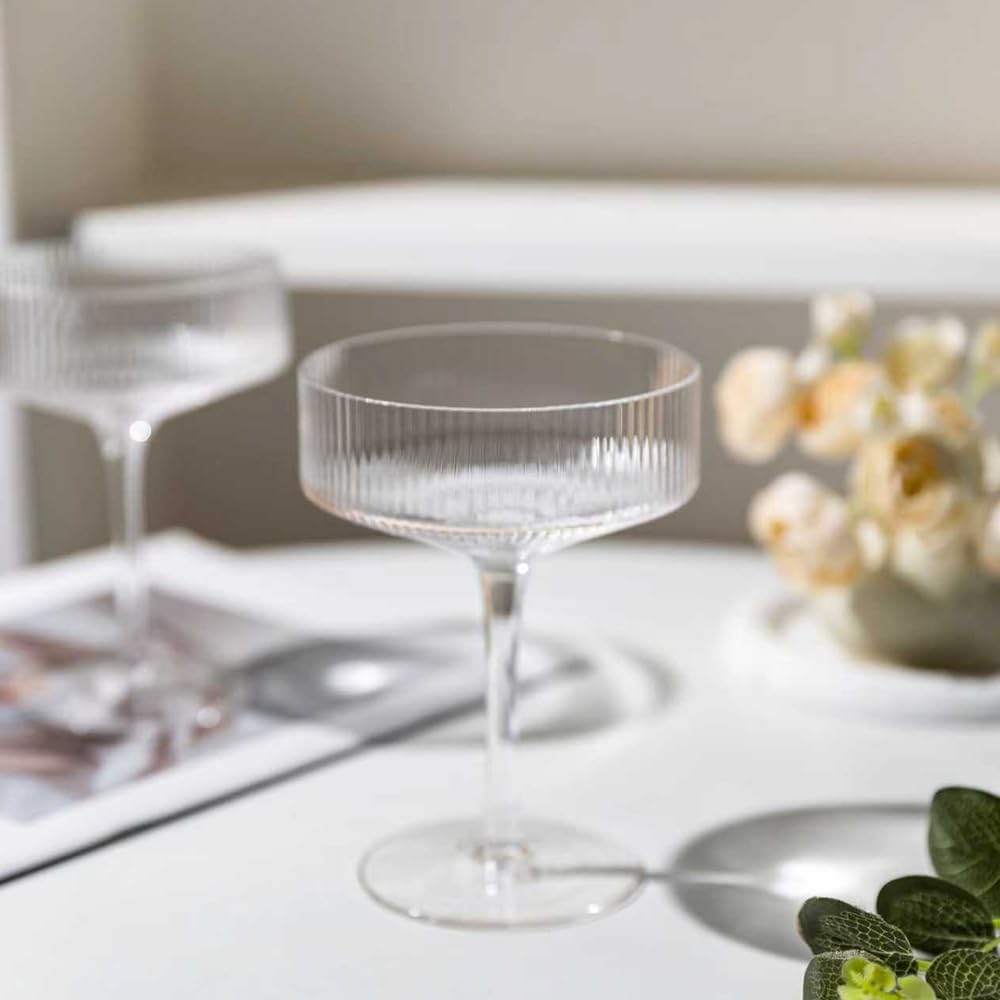 Set of 4 9 oz Coupe Cocktail Glasses E193