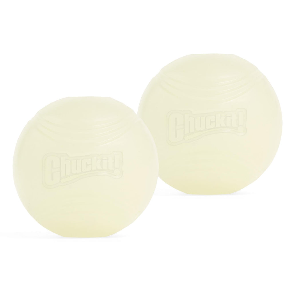 Max Glow Bouncy Ball for Dogs, Medium, 2.5in, 2 Pack D887408