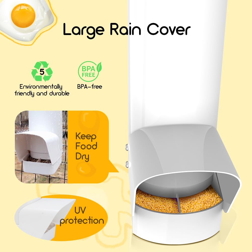 Automatic 7lb PVC Chicken Feeder J998