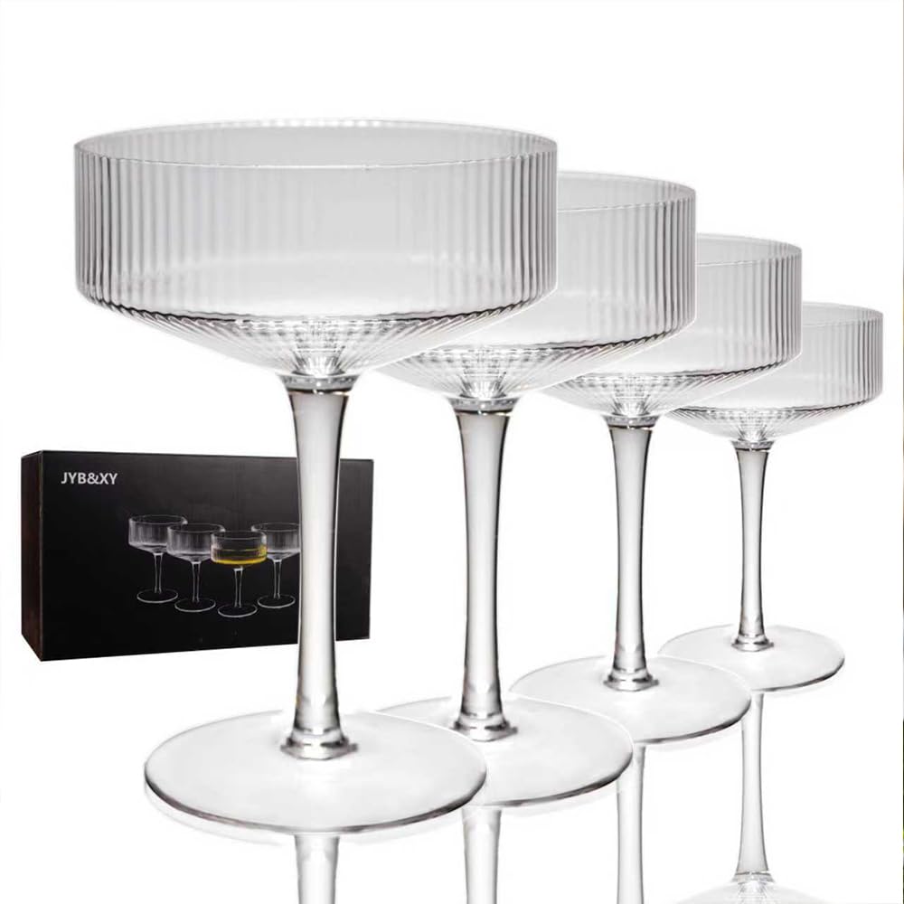 Set of 4 9 oz Coupe Cocktail Glasses E193