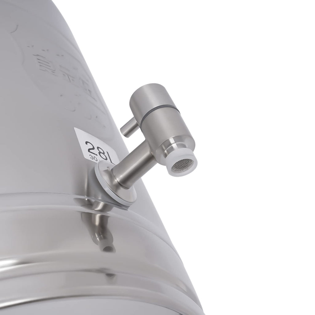 7.4 Gal Stainless Steel Milk Can with Faucet J398