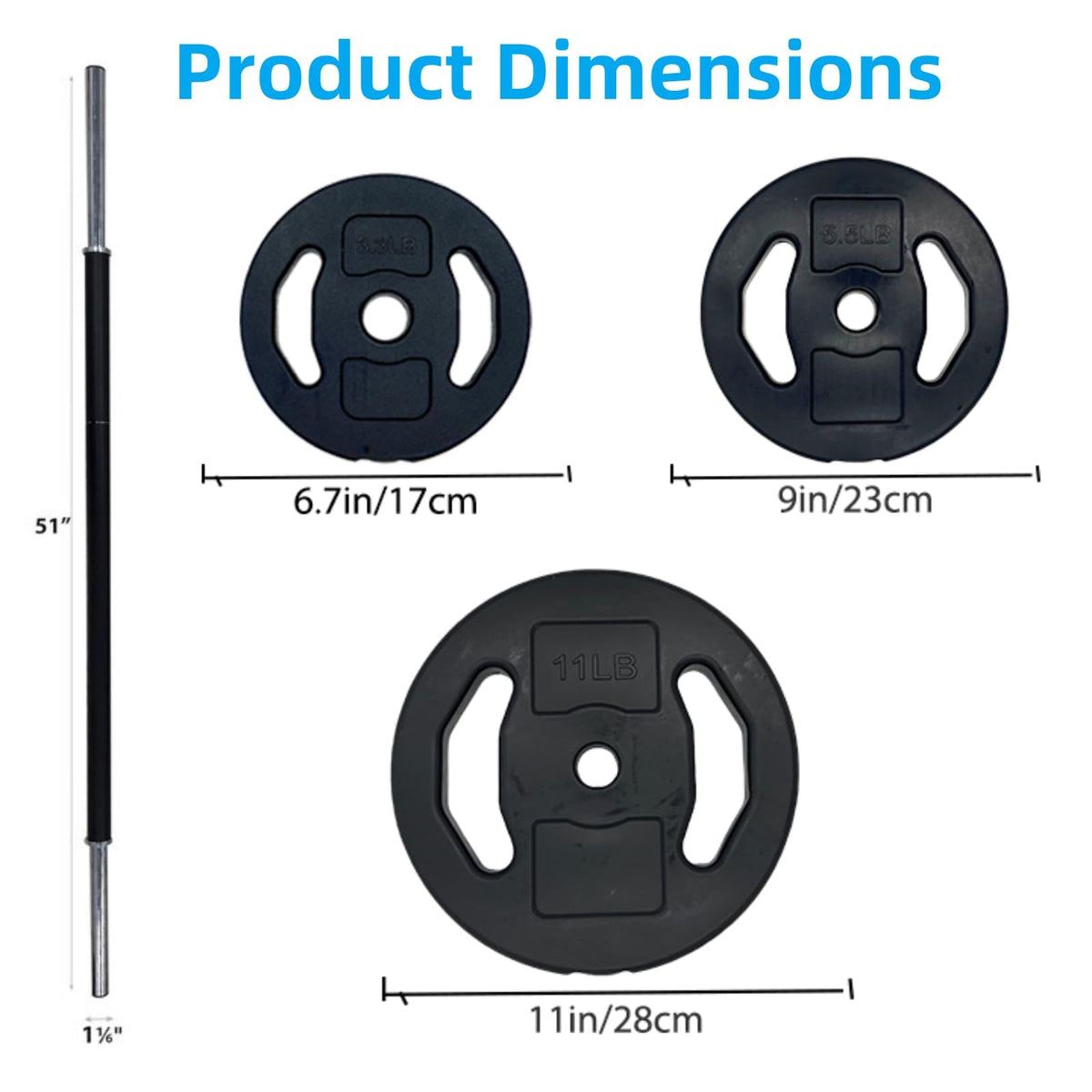 40 LB Adjustable Barbell Weight Set H50879