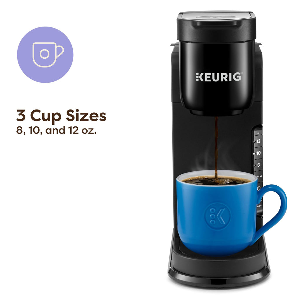 Single Serve K-Cup Pod Coffee Maker, 3 Brew Sizes, Black A3654