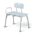 Light Blue Adjustable Tub Transfer Bench and Shower Chair 350 lb. Weight Capacity Z4467