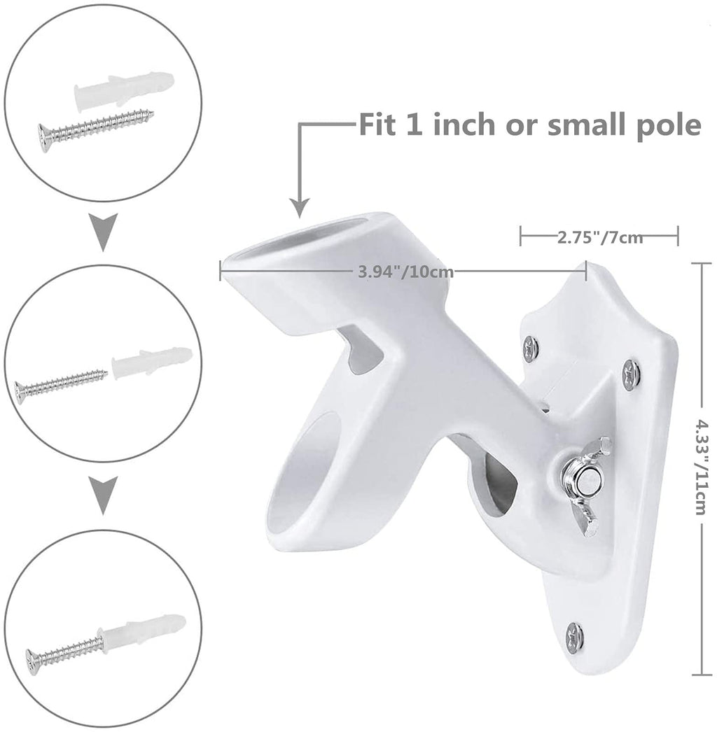 Heavy Duty Flag Pole Holder Wall Mounting Bracket 1" E433