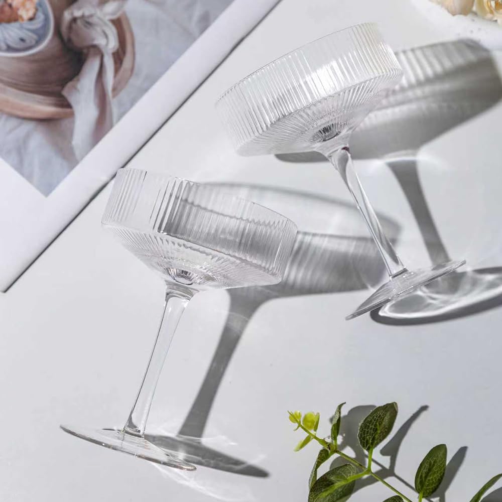 Set of 4 9 oz Coupe Cocktail Glasses E193