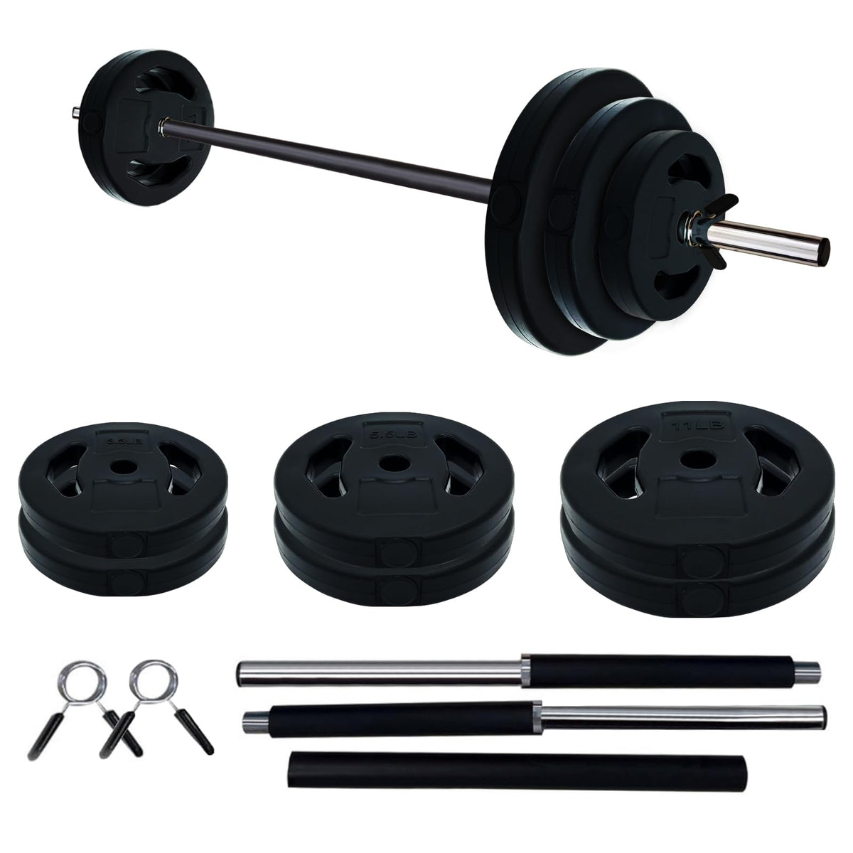 40 LB Adjustable Barbell Weight Set H50879