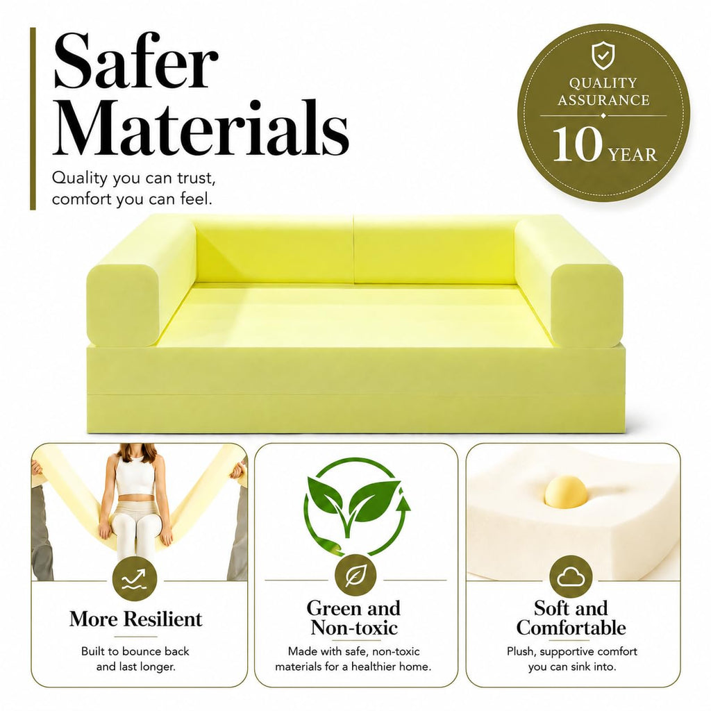 Folding Convertible Corduroy Sofa Bed King Size M632384