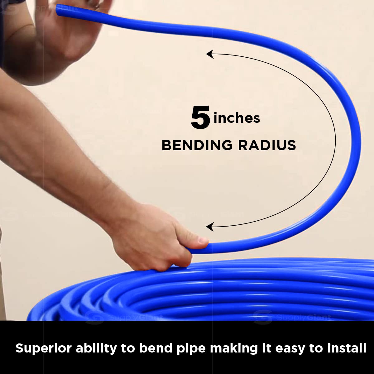 3/4 In x 100 Ft Blue PEX-B Pipe A554