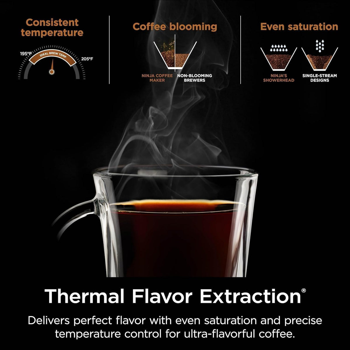 Hot & Iced XL Coffee Maker with Rapid Cold Brew, 8 Sizes, Black V67786