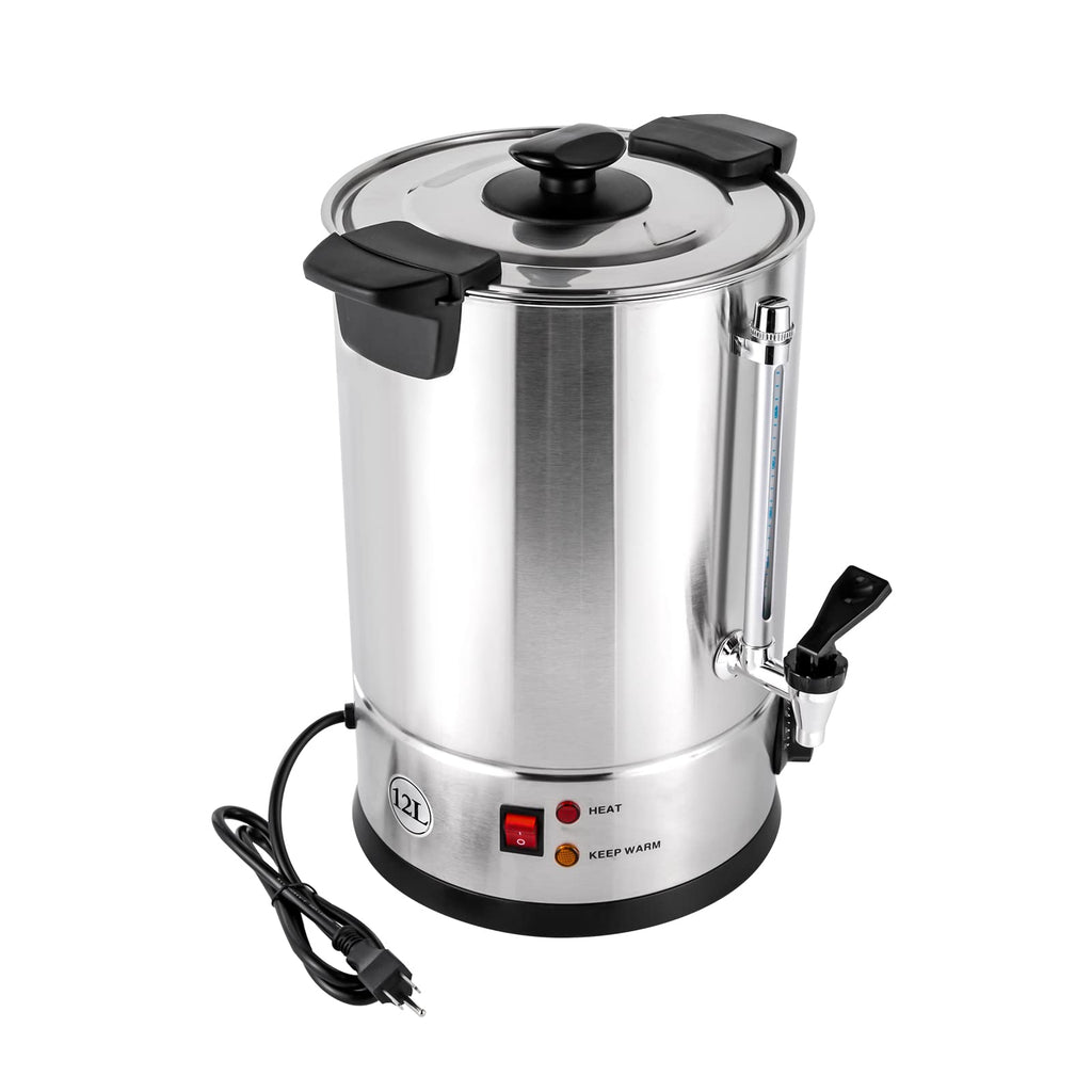 12L Stainless Steel Commercial Coffee Urn with Temp Control G846