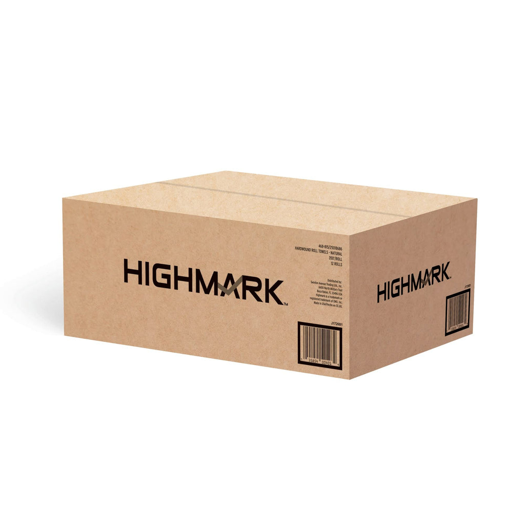 Hardwound Paper Towels, 100% Recycled, Natural, 12 Rolls T204958