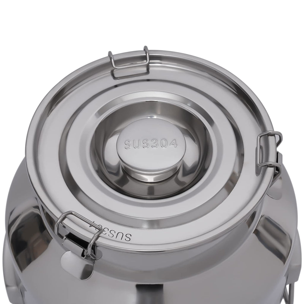 7.4 Gal Stainless Steel Milk Can with Faucet J398