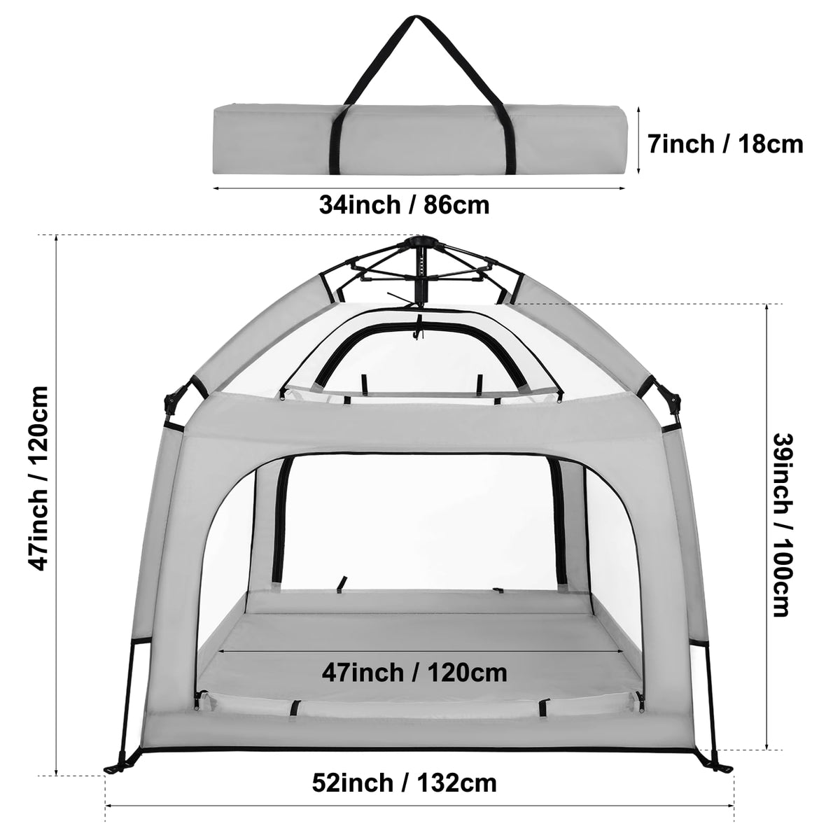 Baby Playpen with Canopy H523