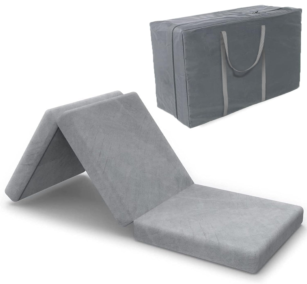3.95" Full Memory Foam Folding Topper with Storage Bag D1347
