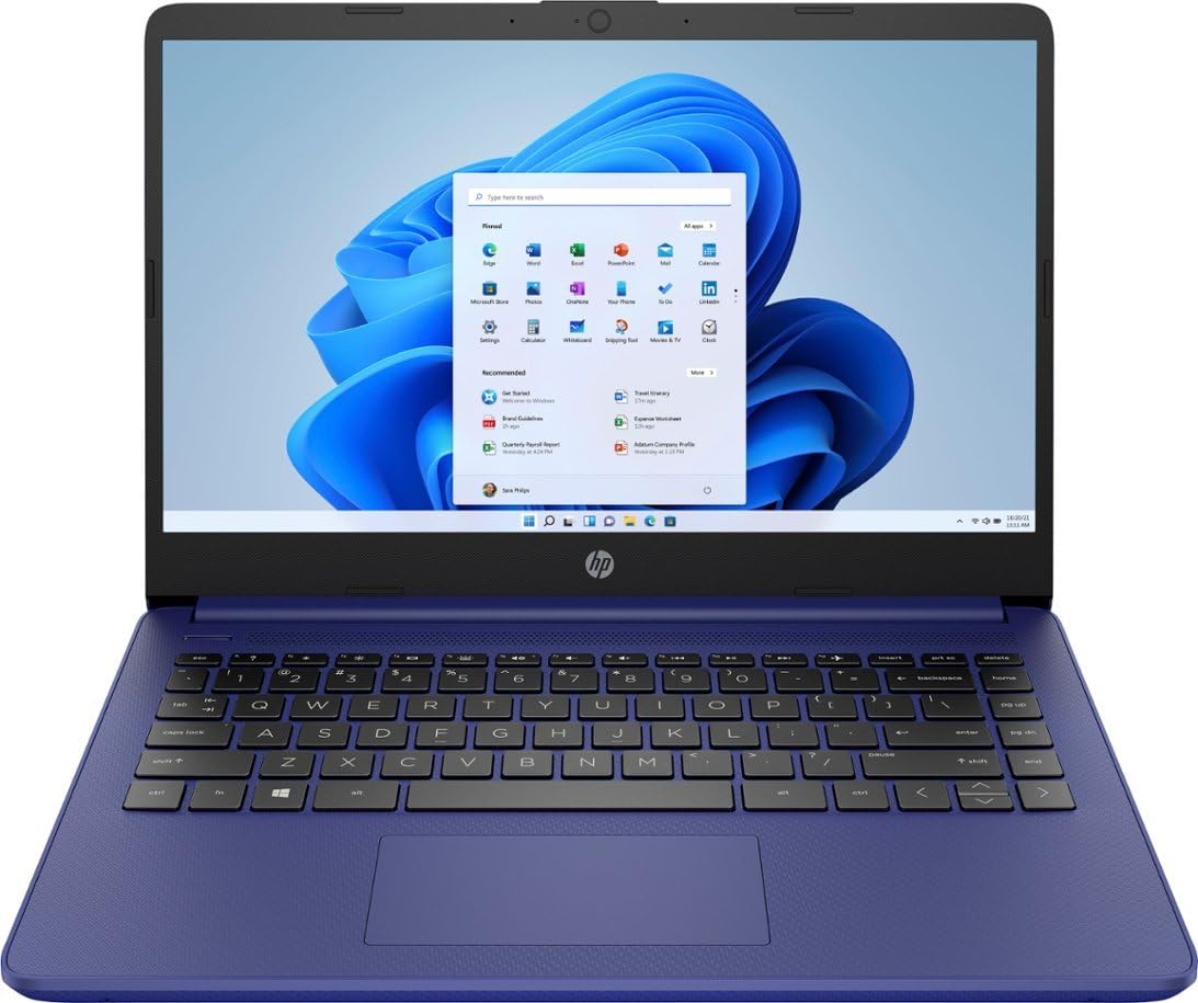 14-inch HD Touchscreen Laptop Intel Celeron N4120 4GB RAM 64 GB Storage Indigo Blue S111