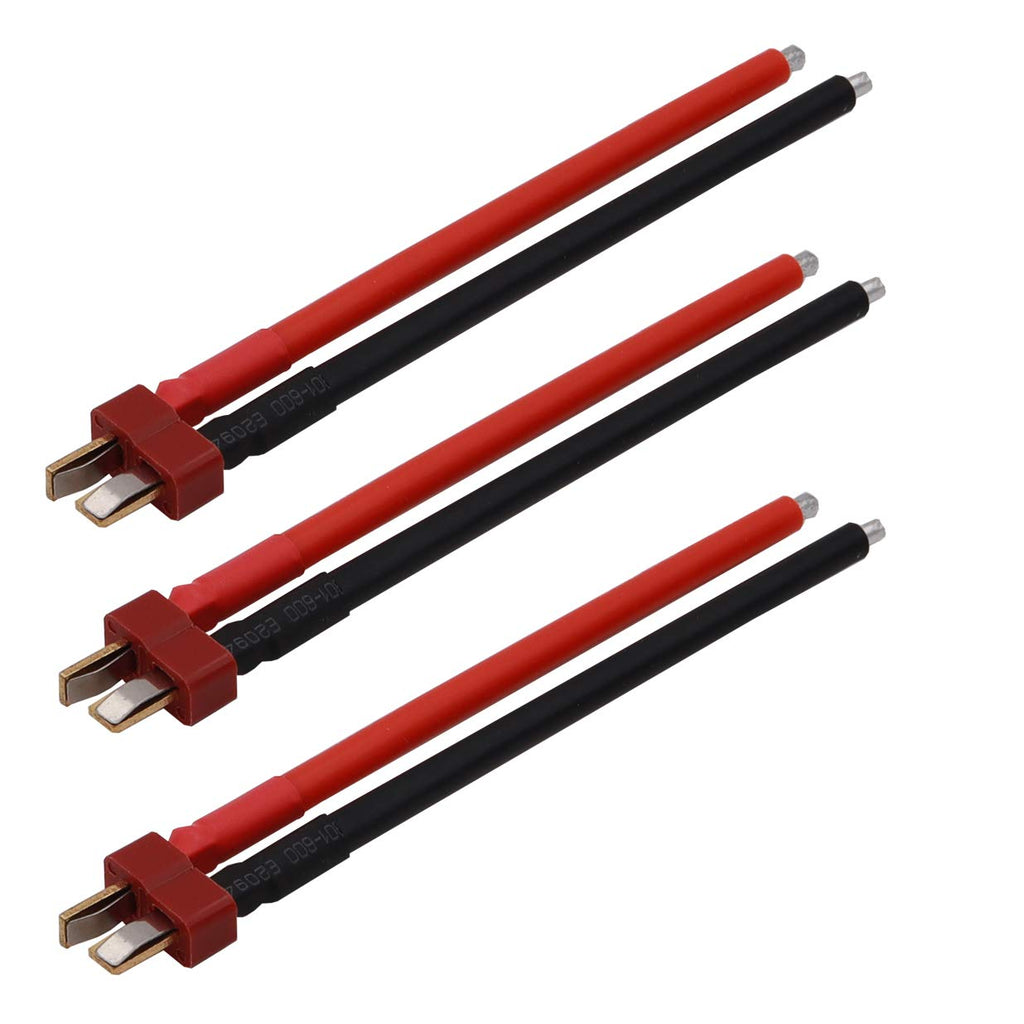 T Plugs Female and Male Connector RC Battery Balance Charge Cable Adapter 12AWG 10cm O866