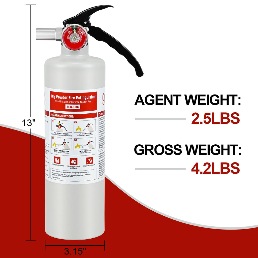 2.5 lb ABC Dry Chemical Fire Extinguisher B16185