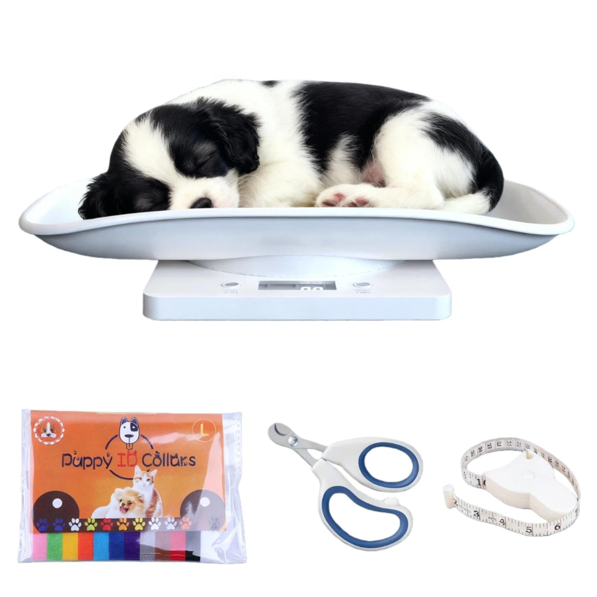 Digital Pet Scale for Small Animal, LED Display, Measures Up to 15kg, White X656043