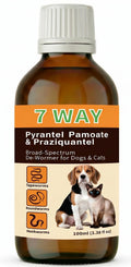 7-Way Dewormer Liquid for Dogs & Cats, 3.38 fl oz A17601