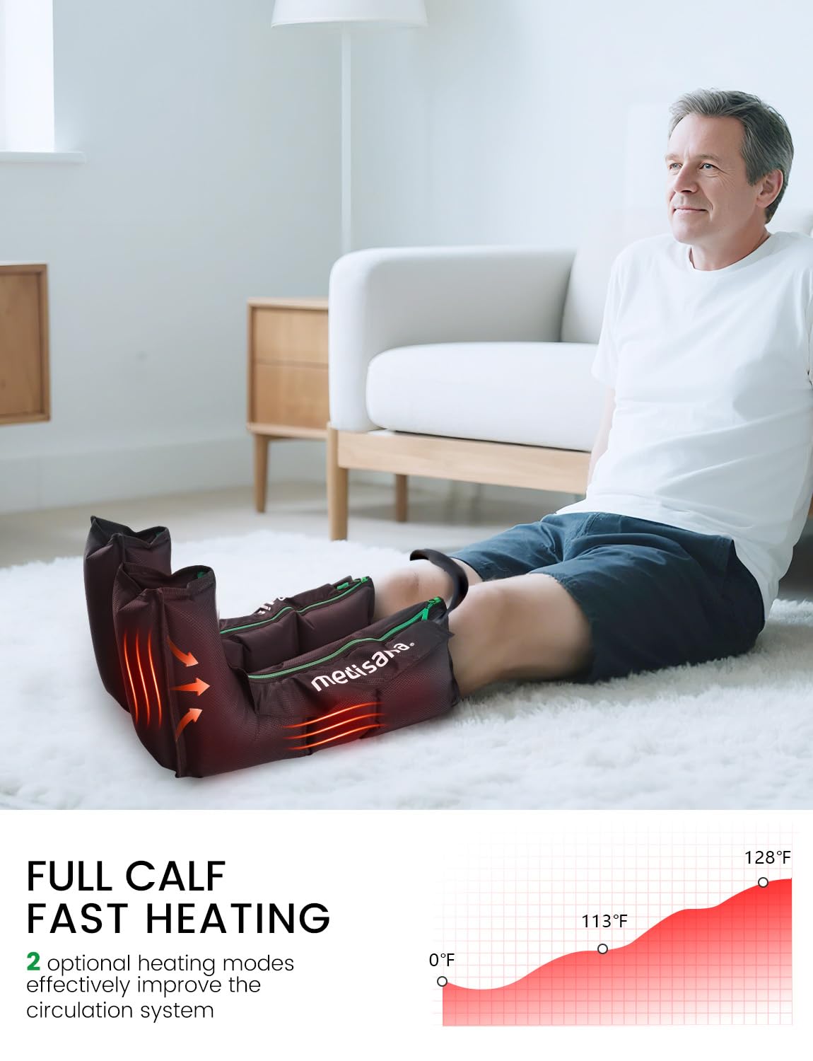 Leg Compression Massager with Heat G3466