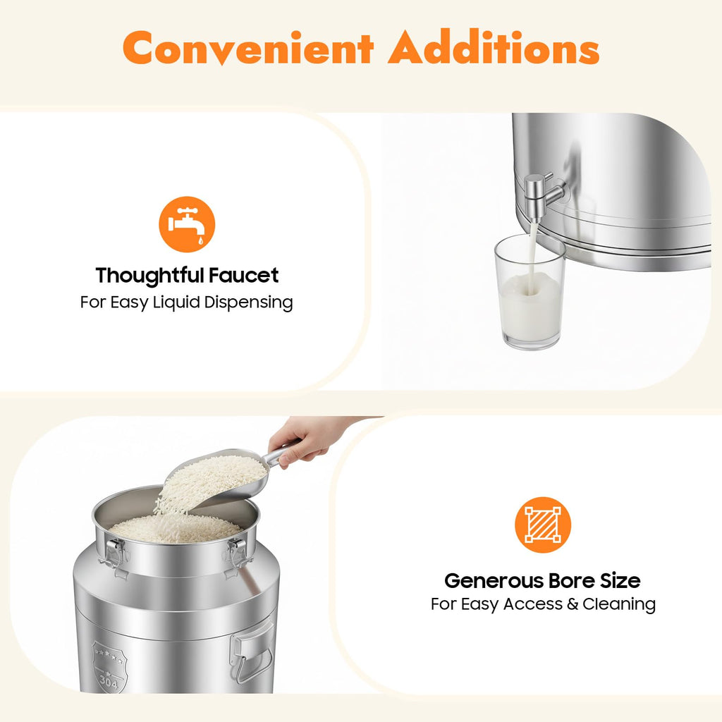 20Gal Stainless Steel Water Dispenser with Faucet S494
