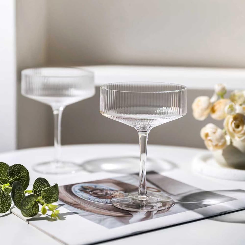 Set of 4 9 oz Coupe Cocktail Glasses E193