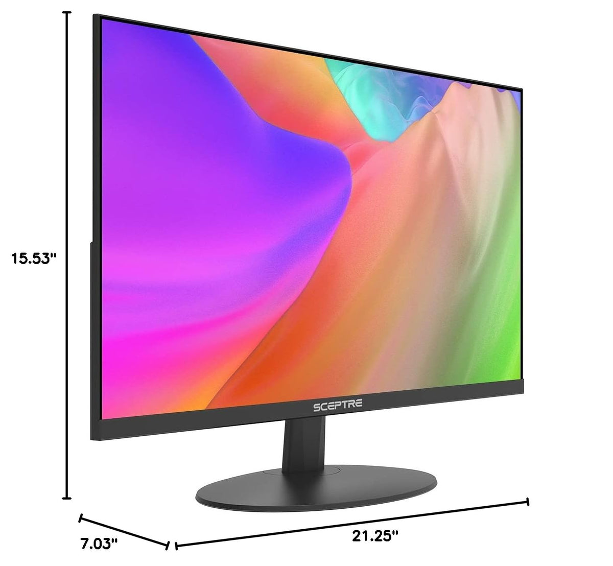 24-Inch IPS LED Computer Monitor 1080p 75Hz Black R49182