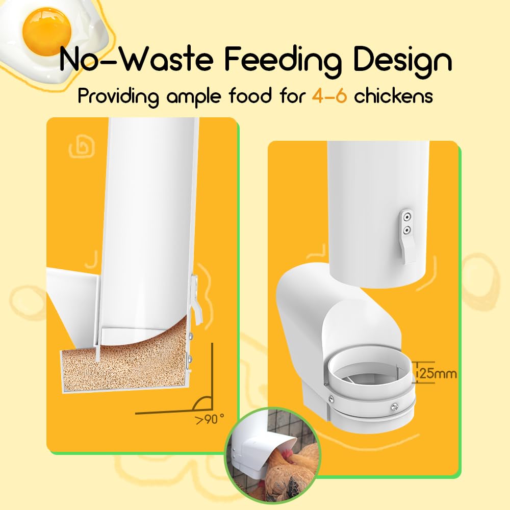 Automatic 7lb PVC Chicken Feeder J998