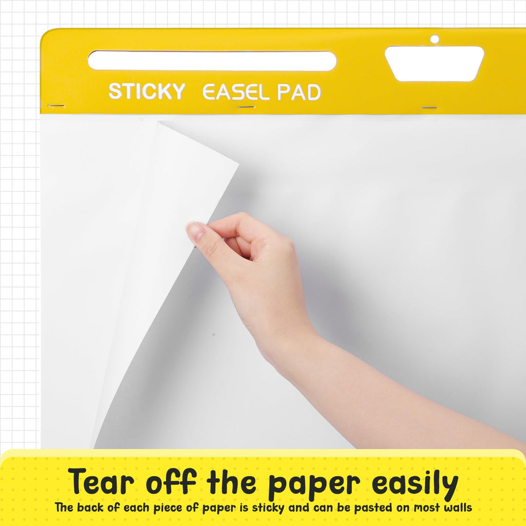 Thickened Sticky Easel Pad, 25 x 30 In, 20 Sheets/pad F501550