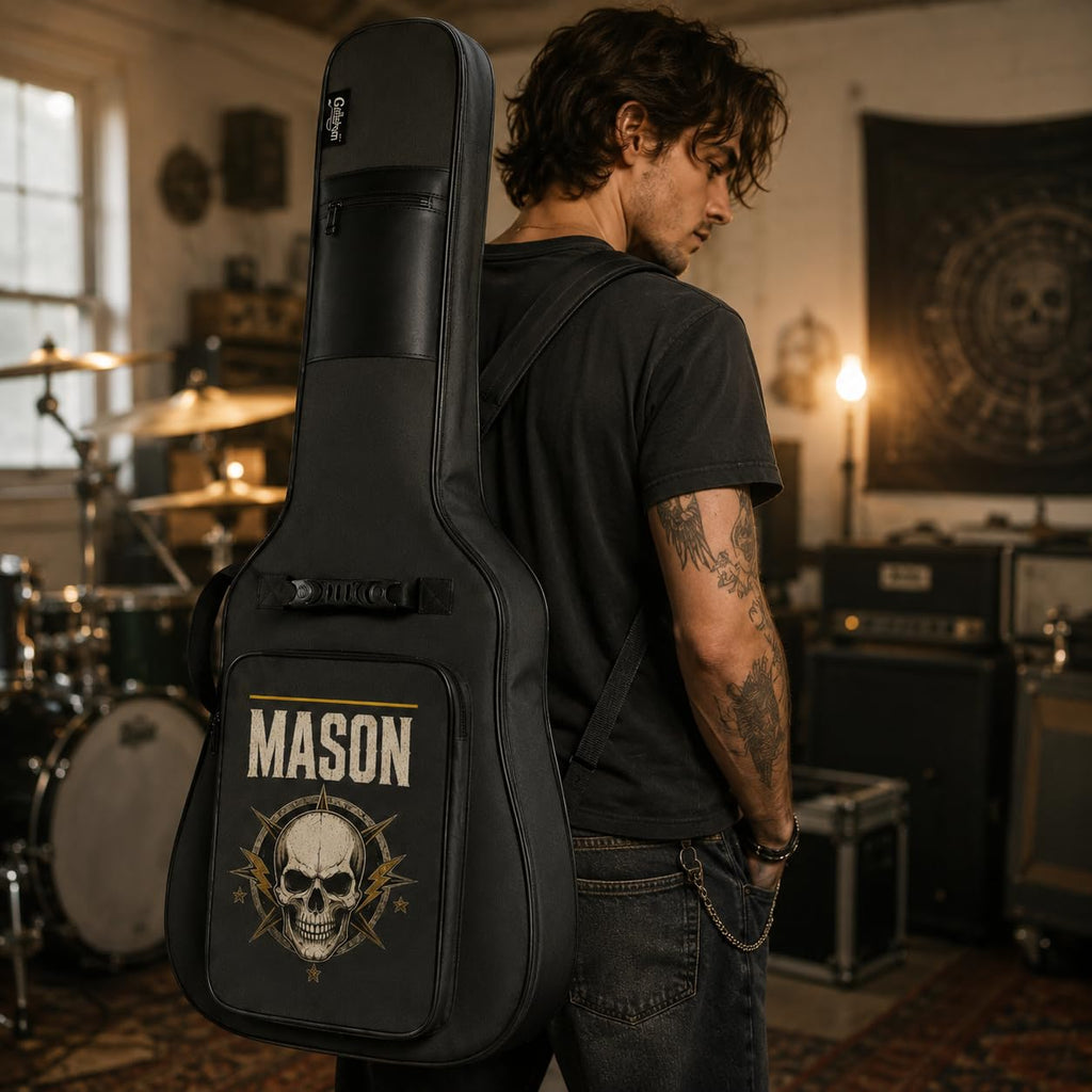 Soft Water Resistant Padded Guitar Gig Bag with Shoulder Straps and Pockets H243908