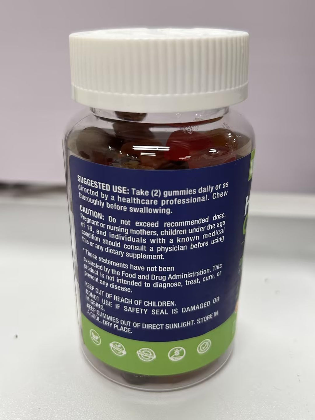 Organic Hemp Gummies Supplement 2 Packs H366536