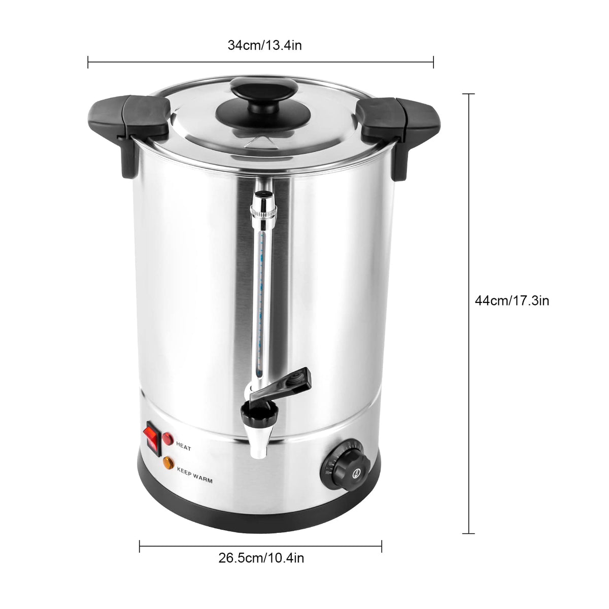 12L Stainless Steel Commercial Coffee Urn with Temp Control G846