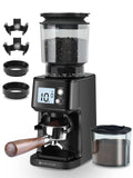 Conical Burr Espresso Coffee Grinder, 51 Settings, Stainless Steel M44856