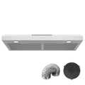 30 Inch Ducted/Ductless Convertible Stainless Steel Range Hood U36985