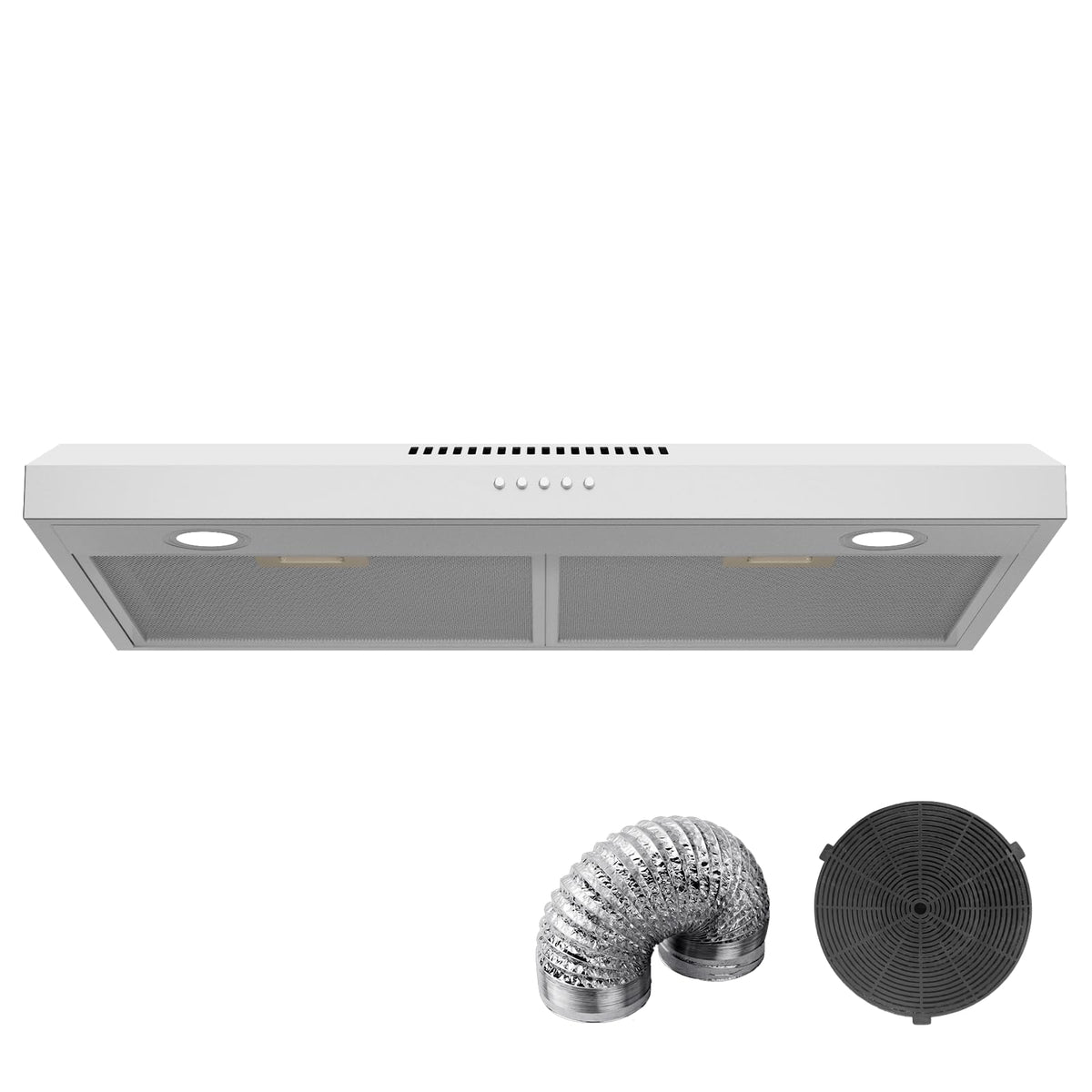 30 Inch Ducted/Ductless Convertible Stainless Steel Range Hood U36985