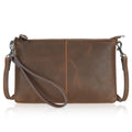 Genuine Leather Small Crossbody Bags Wristlet Wallet Purses F4195