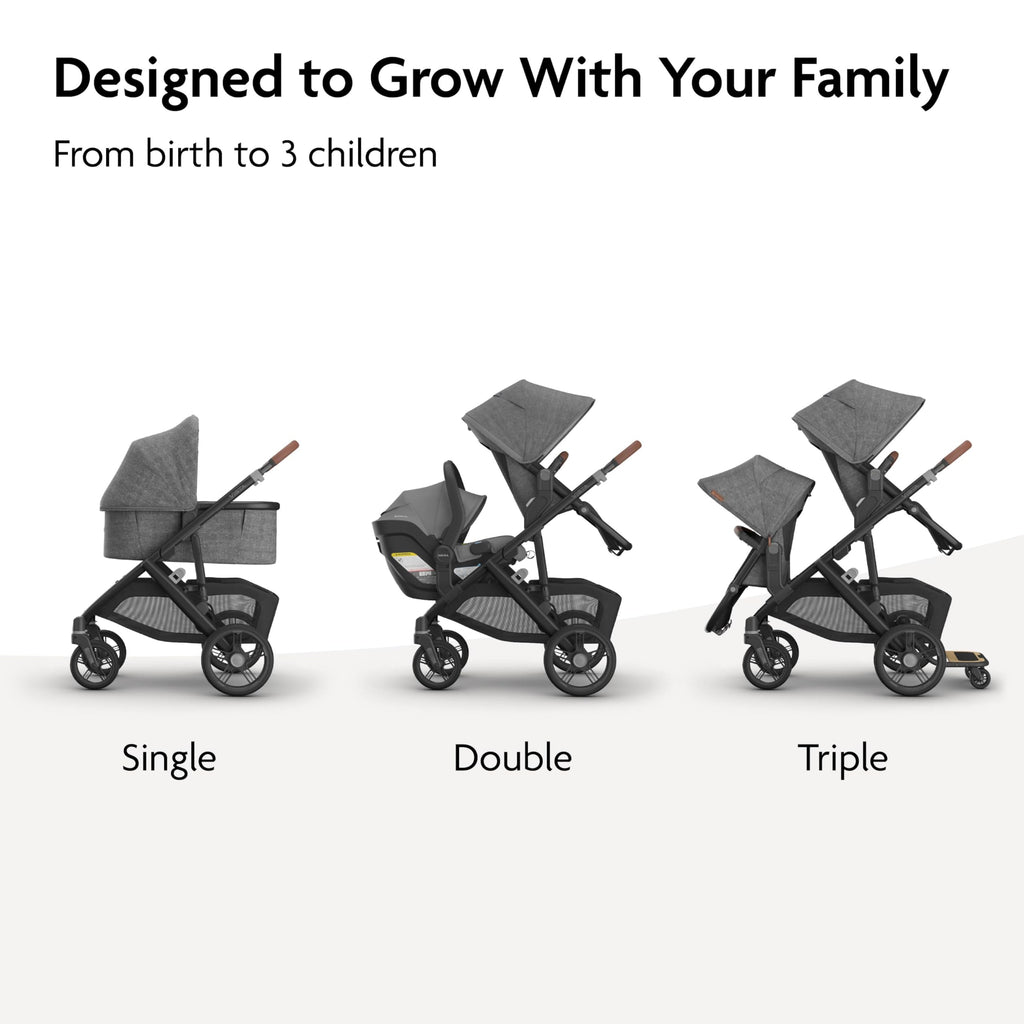 Convertible Single-to-Double Stroller Y386