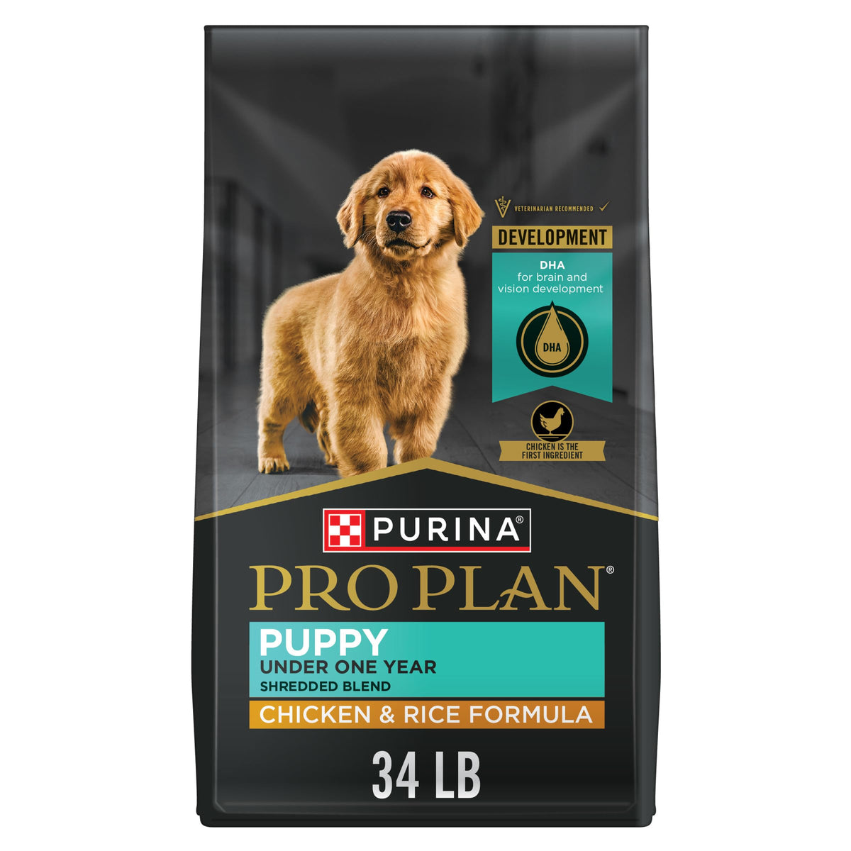High Protein Shredded Chicken & Rice Puppy Food 34 lb Bag R3518