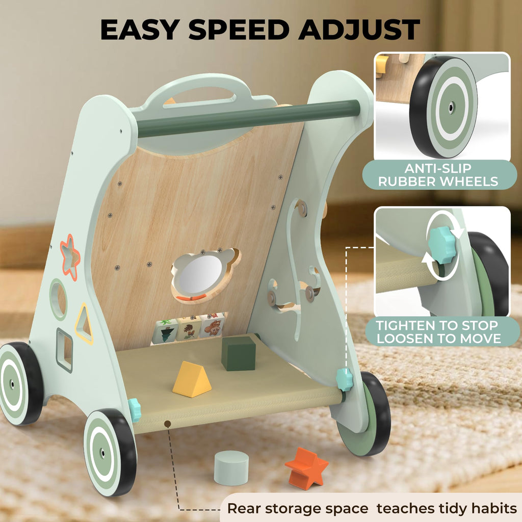 Wooden Sit-to-Stand Baby Walker I718