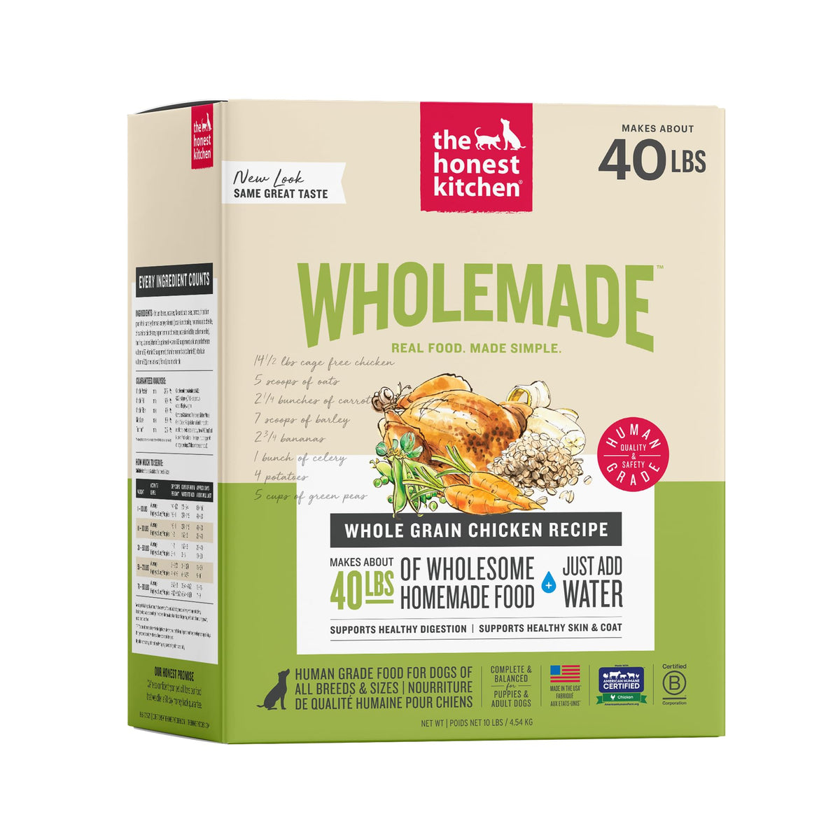 Whole Grain Chicken Recipe Dehydrated Dog Food 10 lb S653