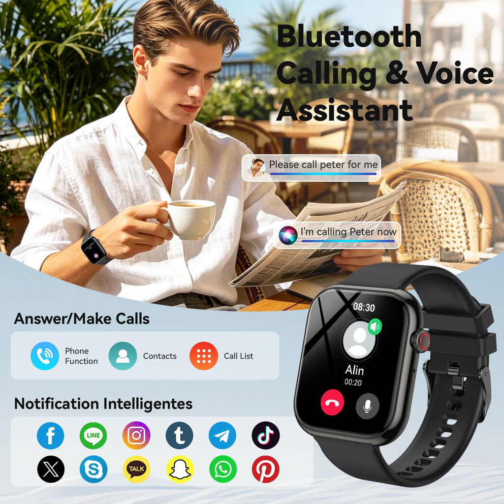 1.85" HD Touchscreen IP68 Waterproof Smart Watch Z4627